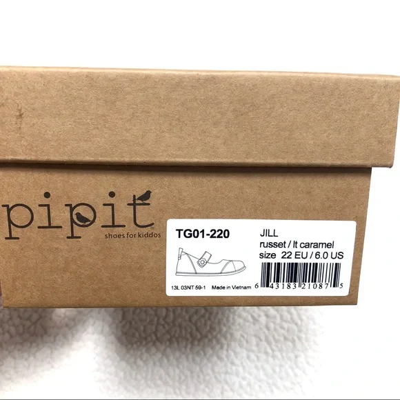 ❗️Today’s SALE Pipit Caramel Suede Kids’ Shoes Jill Mini Mary Jane’s 6 - Picture 11 of 12